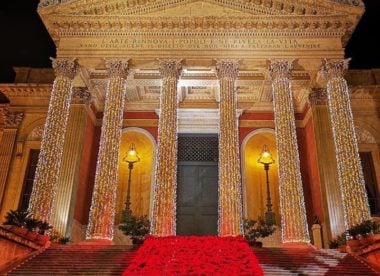 Luminarie natalizie Teatro Massimo - Palermo