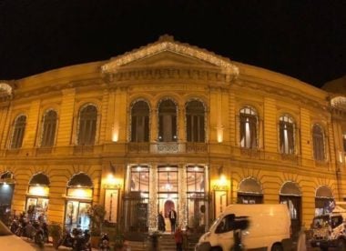 Allestimento luminarie natalizie - Teatro Biondo Stabile di Palermo