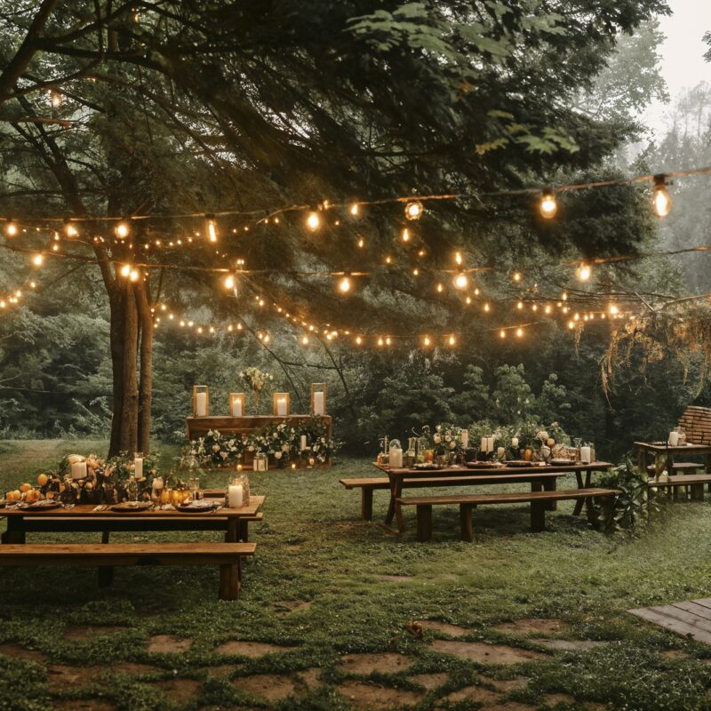 Trend 2025: allestimenti audio e luci per un matrimonio estivo da sogno